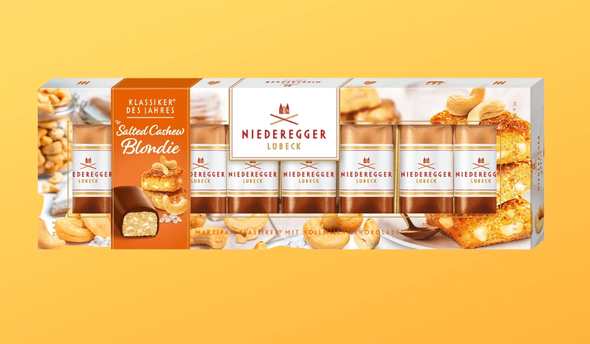 Niederegger Marzipan Salted Cashew Blondie