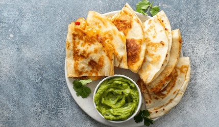 Einfaches Rezept für Quesadillas vom Kontaktgrill