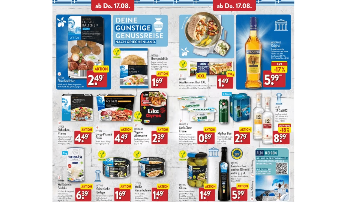 ALDI Süd griechische Angebote