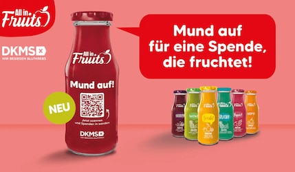 All in Fruits x DKMS: Gemeinsam gegen Blutkrebs