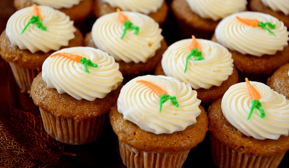 Zutatenliste Carrot-Cupcakes