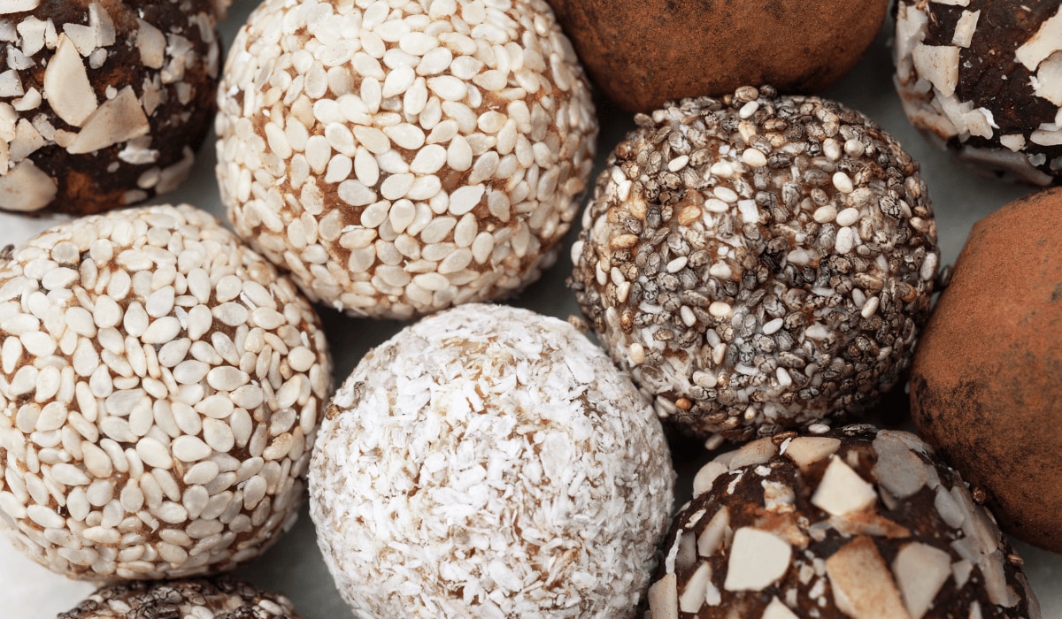 Viele verschiedene Energy Balls
