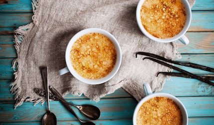 Rezept für Kürbis-Crème-brûlée mit Gelinggarantie