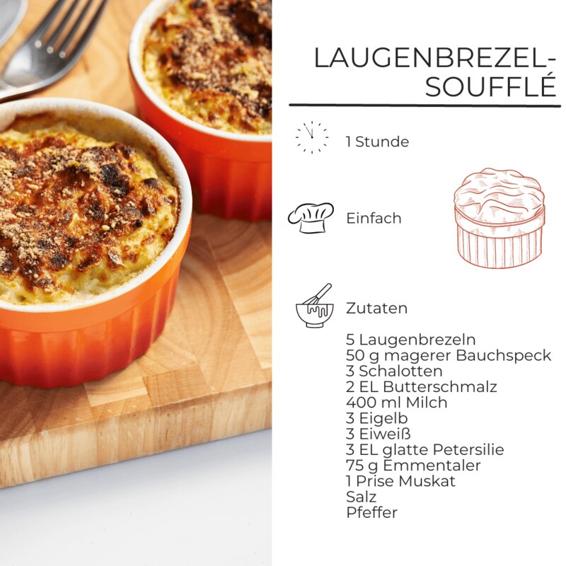 Laugenbrezel Souffle Zutatenliste