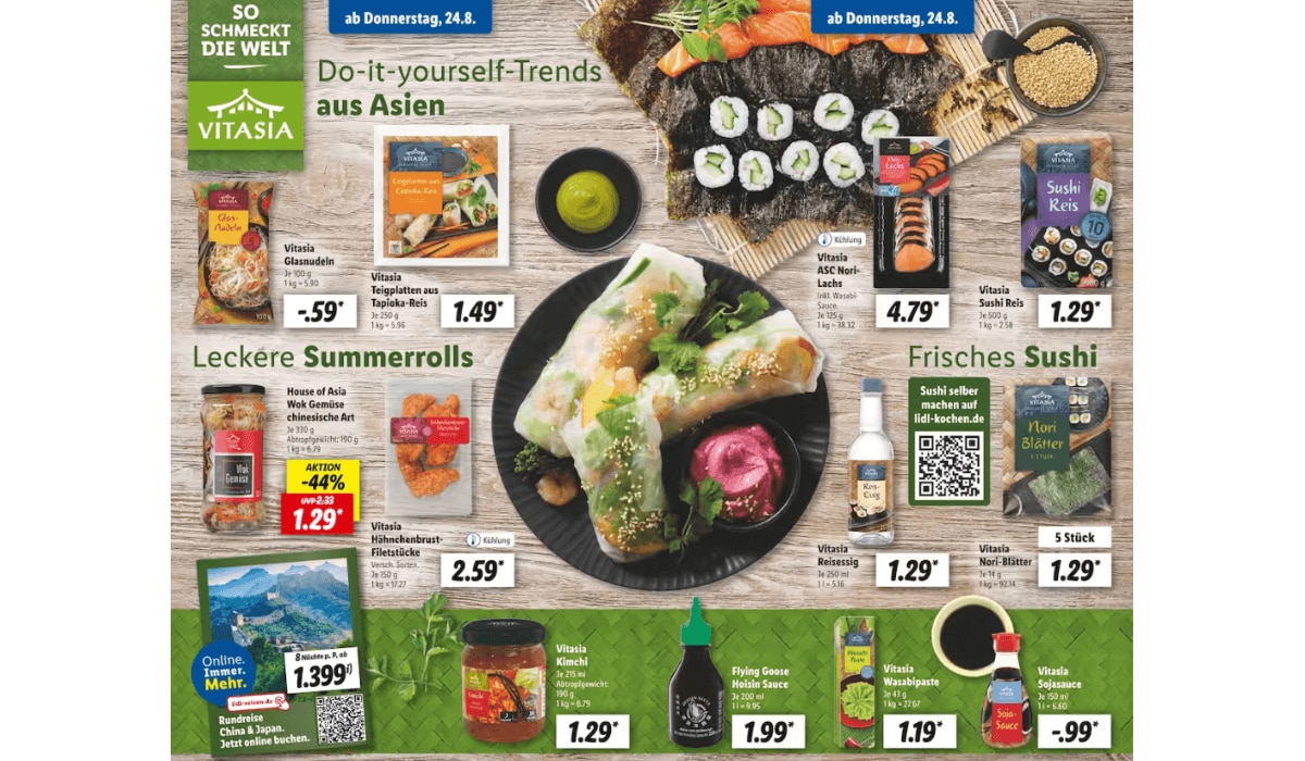 Lidl Prospekt KW 34/23 Trends aus Asien