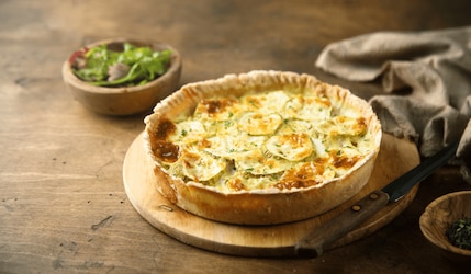 Rezept für Zucchini-Quiche