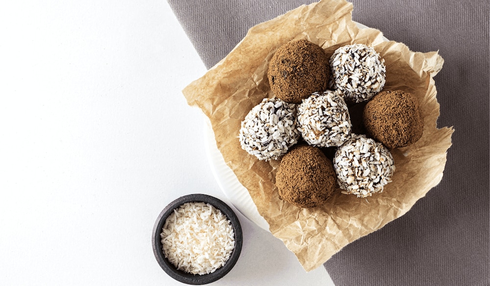Verschiedene Sorten Energy Balls