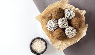 Verschiedene Sorten Energy Balls