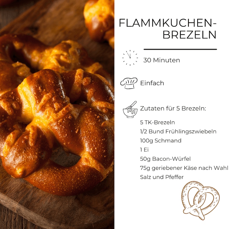 Zutatenliste Flammkuchen-Brezeln