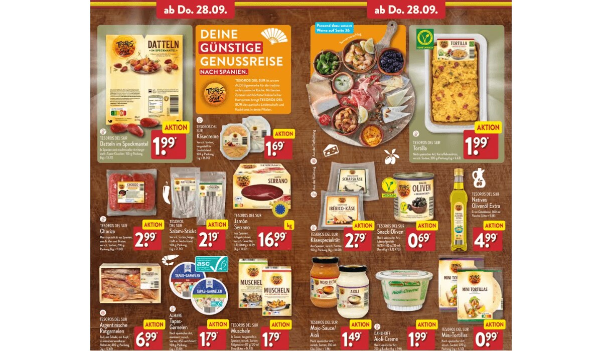 Günstige Genussreise bei ALDI Nord KW 39/23