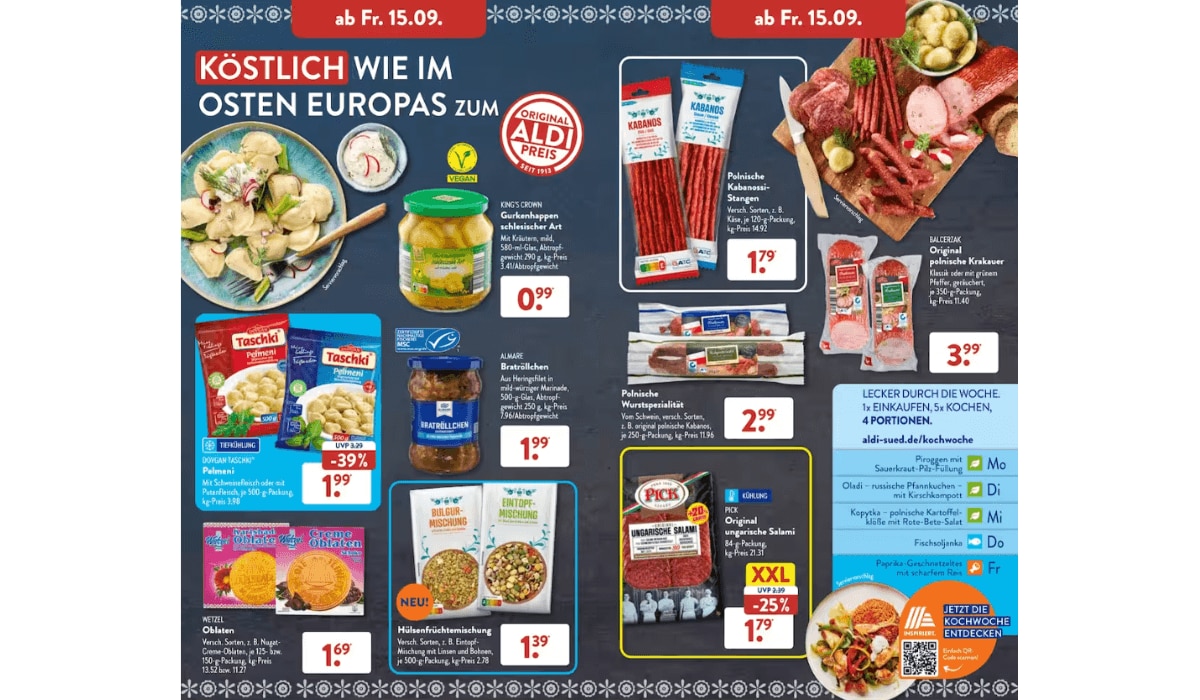 ALDI Süd Osteuropa Angebote KW 37 / 23