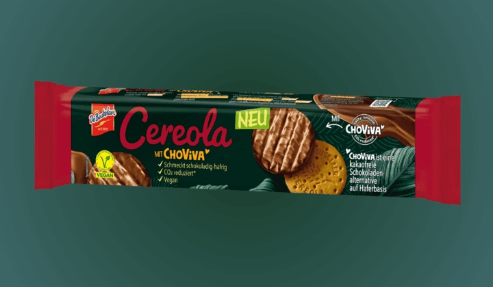 Cereola mit ChoViva vor grünem Hintergrund