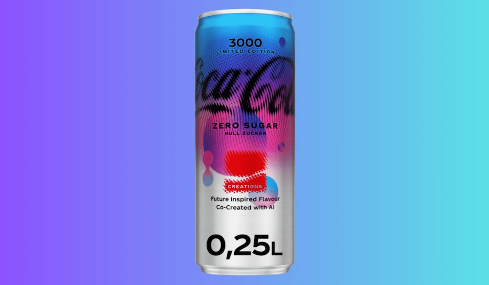 Coca-Cola Zero Sugar 3000: Neue Limited Edition mithilfe von KI!