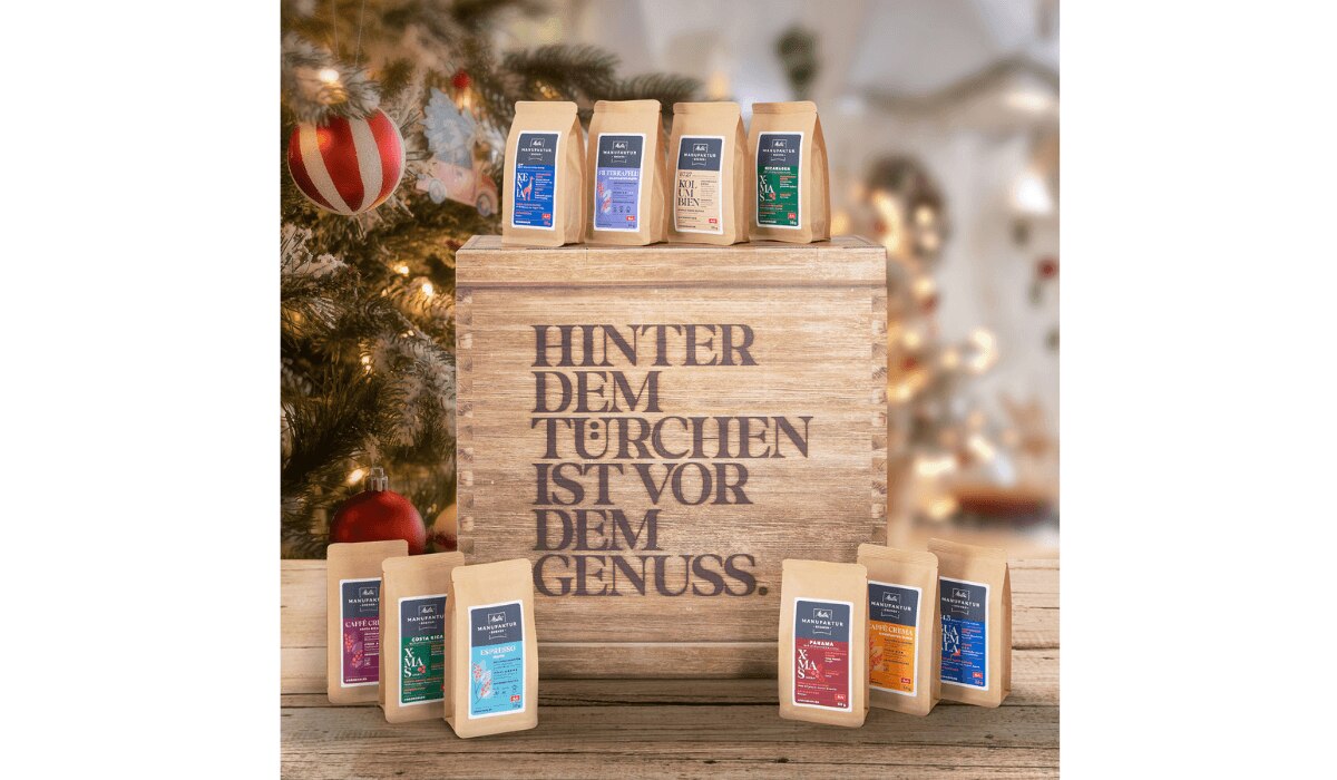 Melitta Adventskalender mit weihnachtlicher Deko