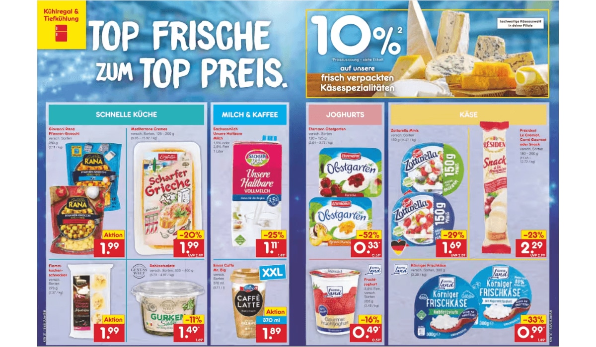Netto Marken-Discount Top Preis für Frische
