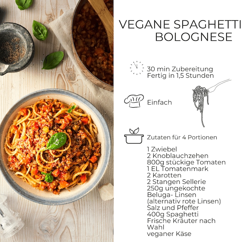 vegane Spaghetti Bolognese