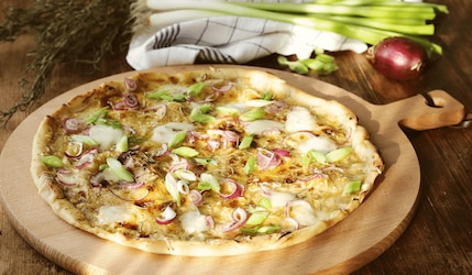 Rezept für Flammkuchen nach Elsässer Art in vegan