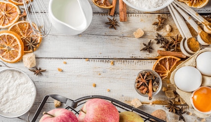 Zutaten für herbstliches Backen