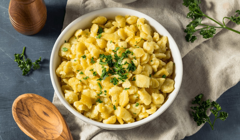 high protein spätzle bürger