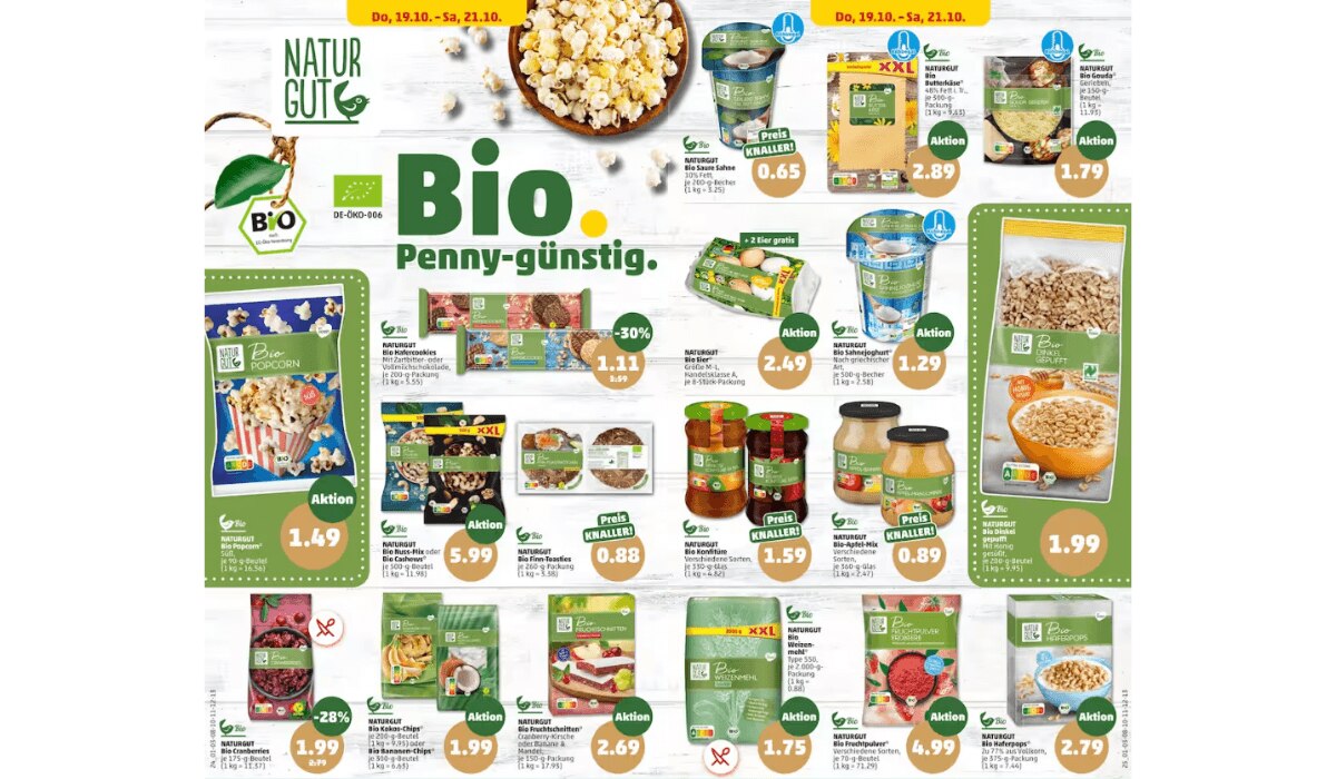 Penny Bio Produkte im Prospekt KW 42 / 23