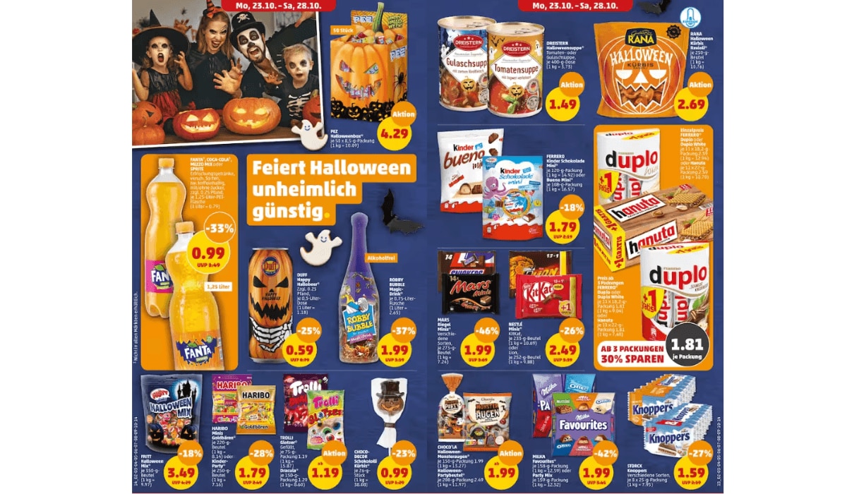 Penny Prospekt Highlights Halloweenangebote