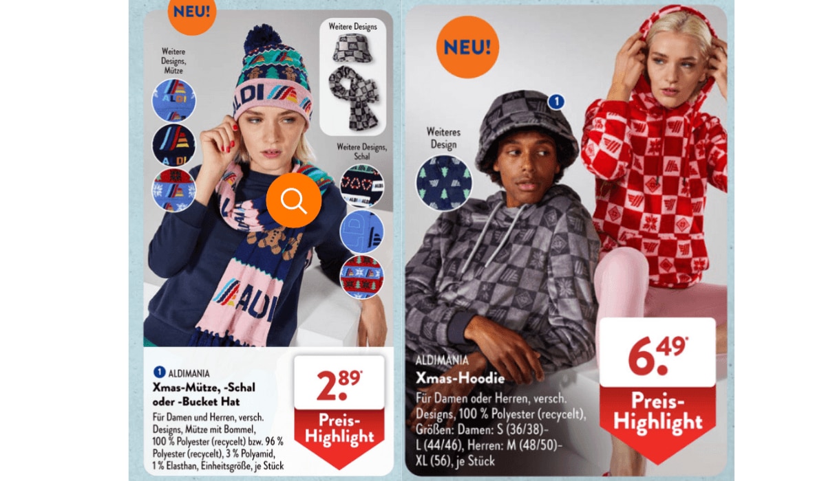 ALDI Süd Modekollektion Weihnachten 2 / 2023