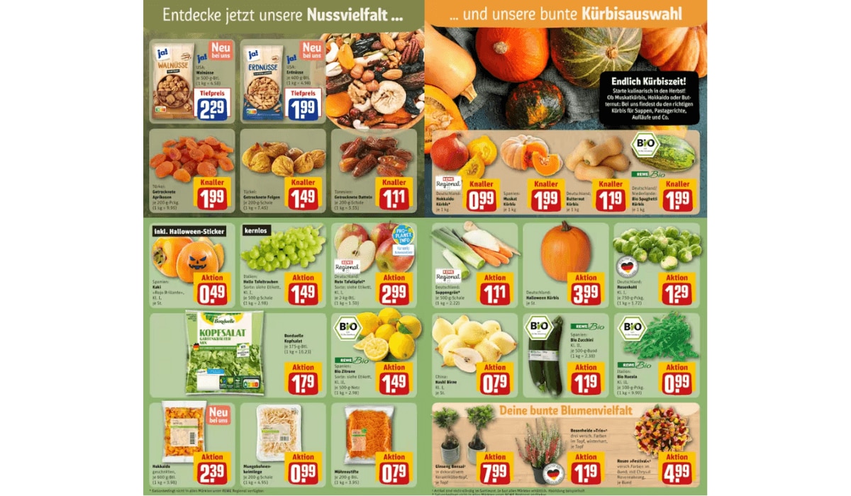 REWE herbstliche Angebote KW 42 / 23