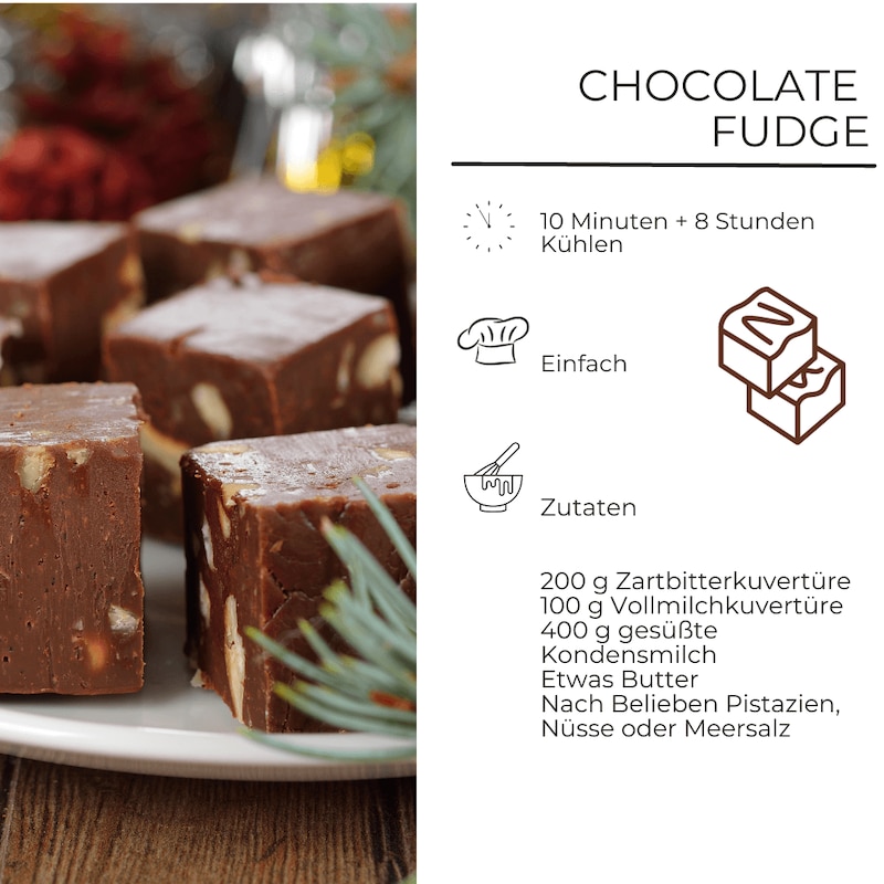 Zutaten für Chocolate Fudge