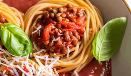 Veganes Rezept für klassische Spaghetti Bolognese