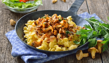 veganes Pilzgulasch mit Spätzle