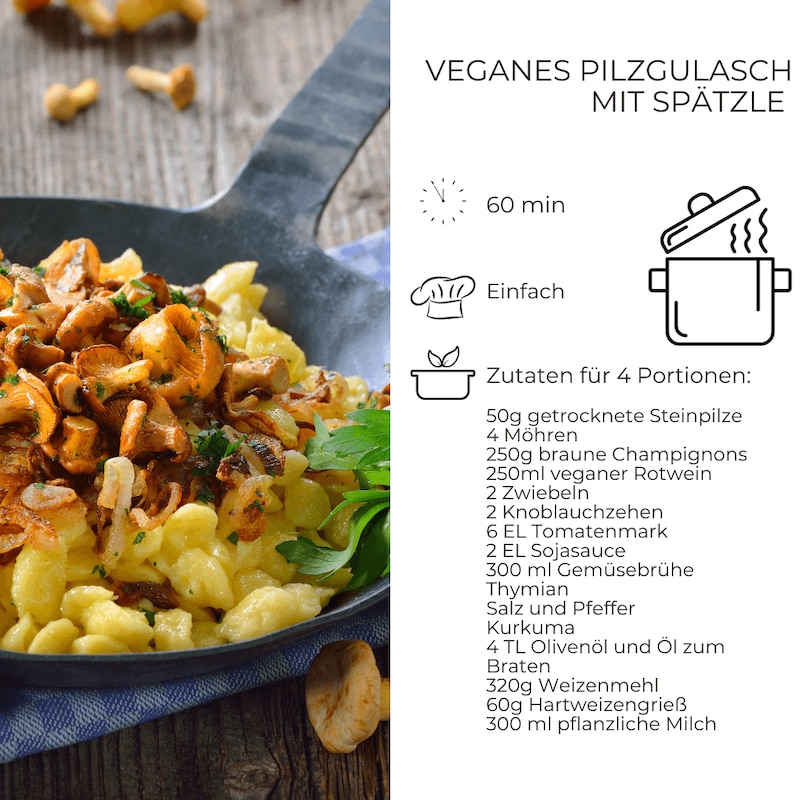 veganes Pilzgulasch