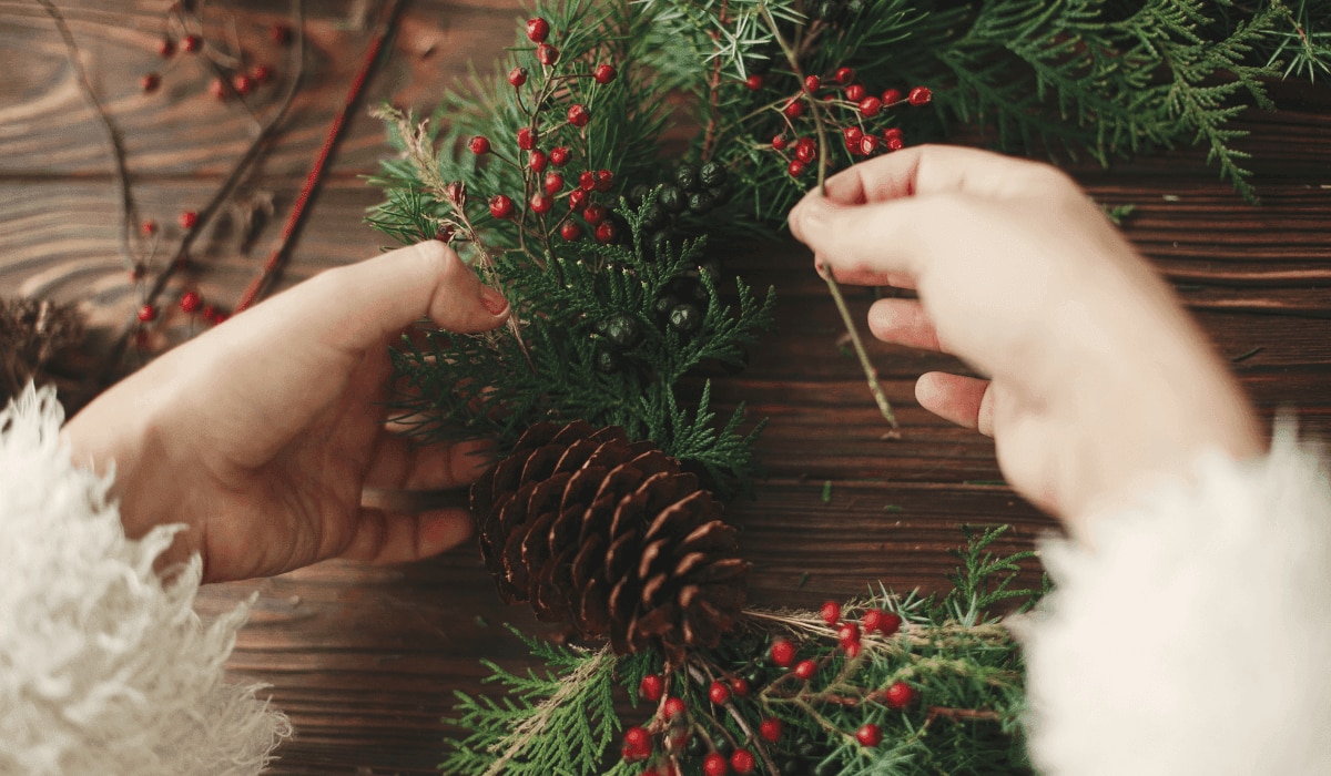 Adventskranz selber machen