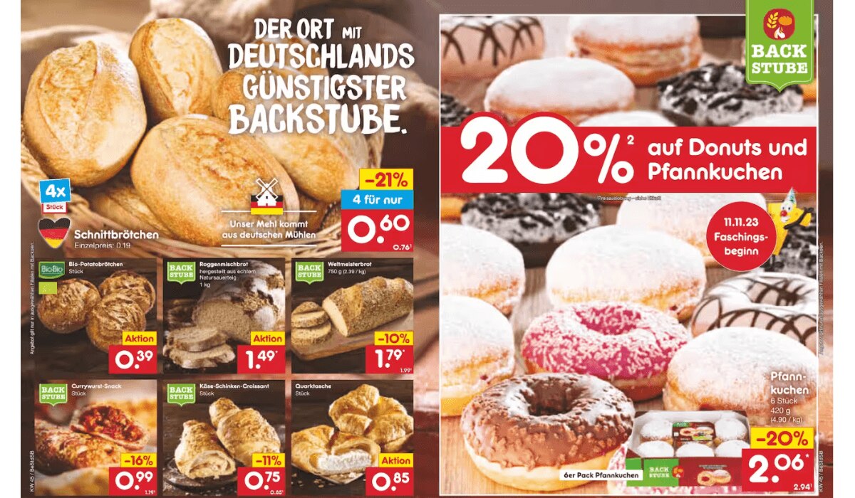 Faschingsbeginn-Angebot bei Netto Marken-Discount