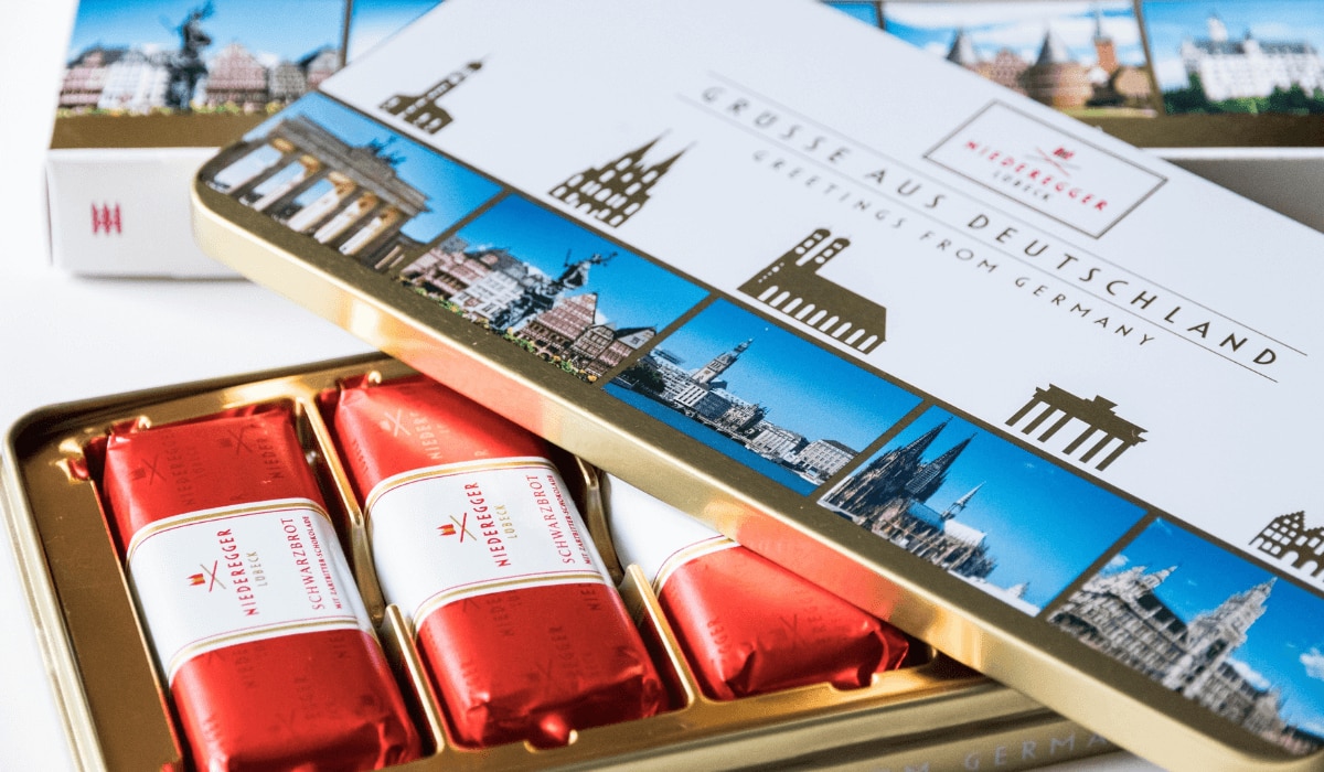 Weihnachtsschokolade von Niederegger in drei Geschmacksrichtungen