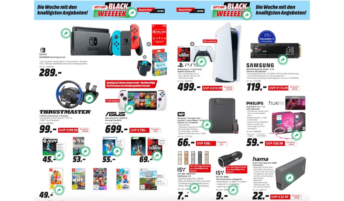 MediaMarktSaturn Black Week Angebote 2023