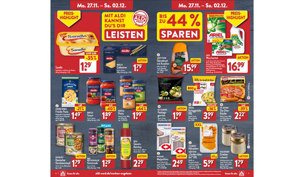 Prospekt Highlights KW 48 : 23 ALDI Nord KW 48