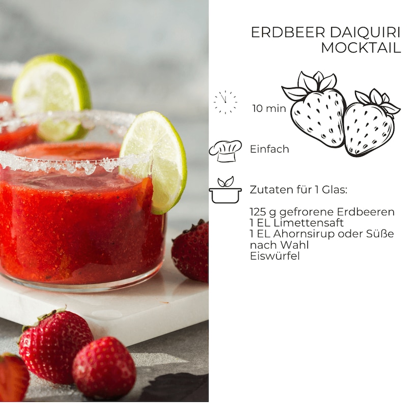 erdbeer daiquiri mocktail