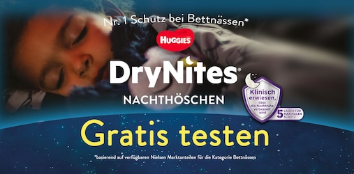 Cashback bei kaufDA: Jetzt DryNites gratis testen!