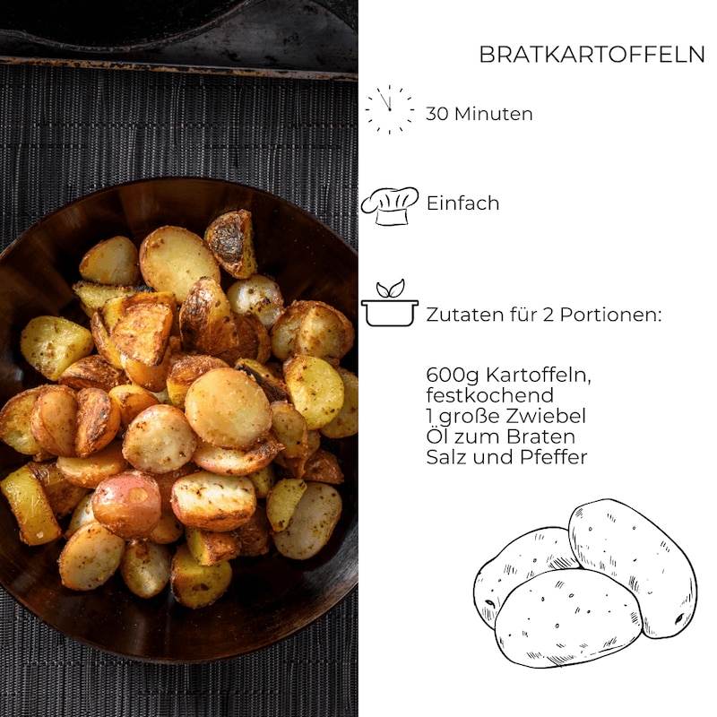 Bratkartoffeln Rezept 