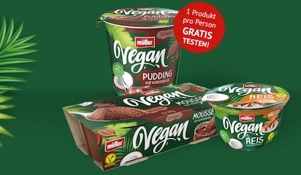 Cashback: Müller Vegan sucht 15.000 Tester bei kaufDA