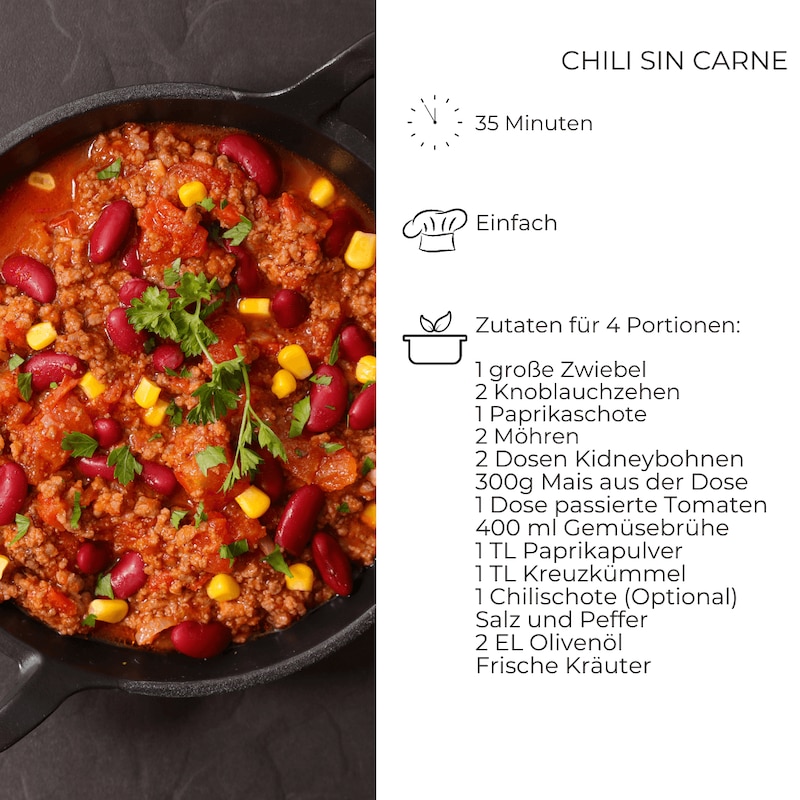 chili sin carne Rezept 