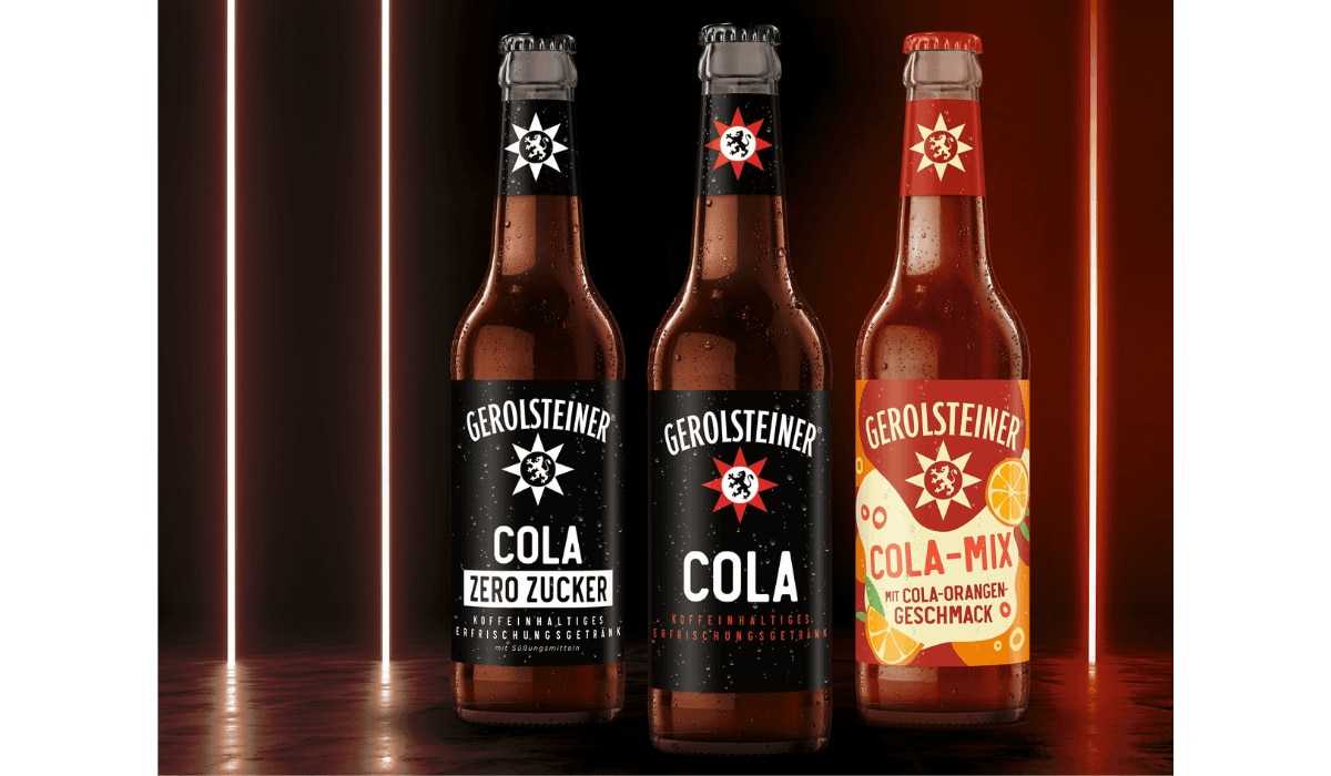 Drei Sorten Gerolsteiner Cola 2024