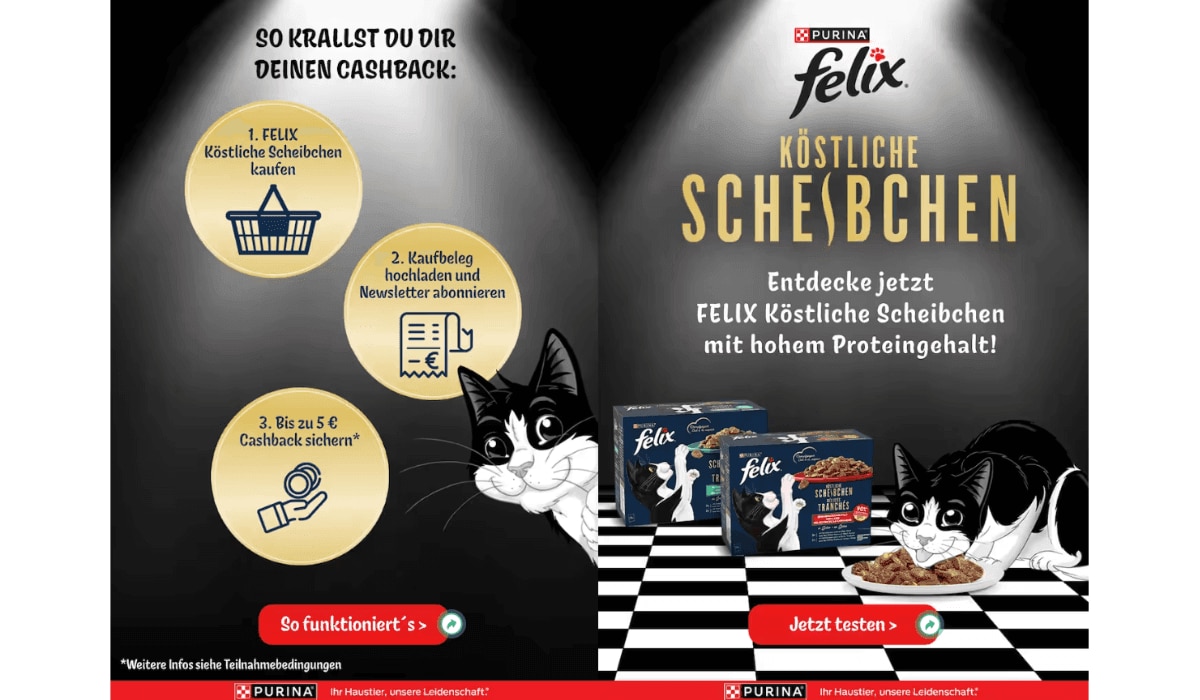 Die Felix Cashback-Aktion in der kaufDA-App