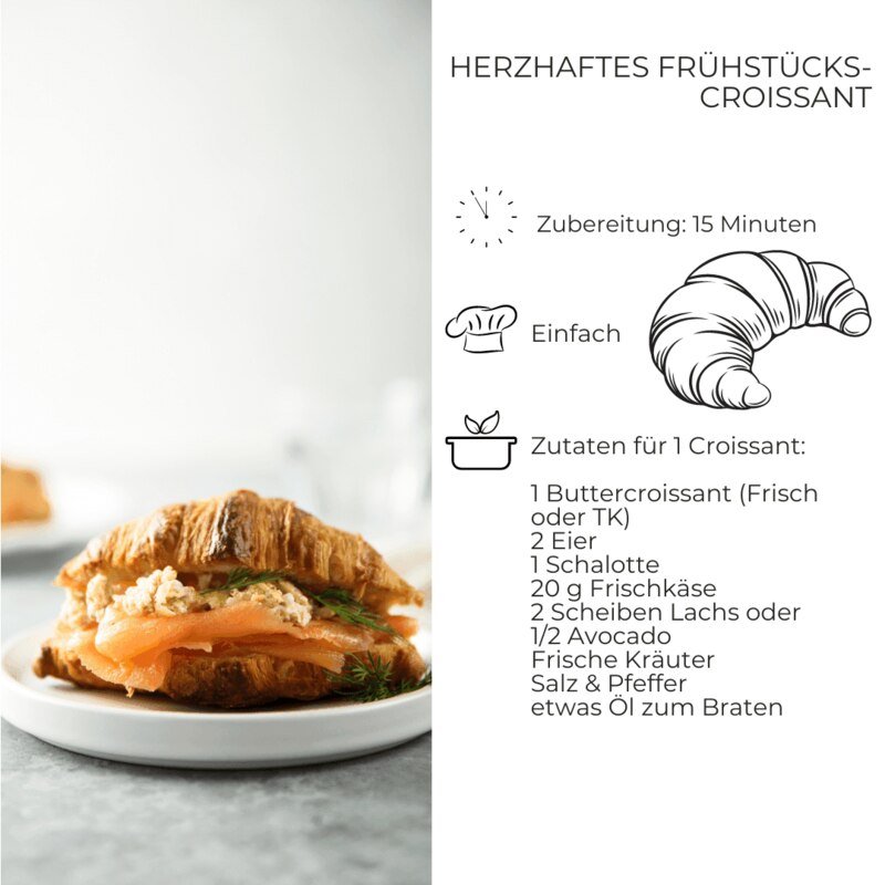 Frühstücks croissant