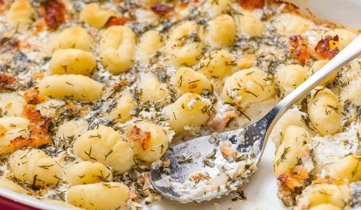 Gnocchi mit Lachs in Frischkäse-Dill-Soße