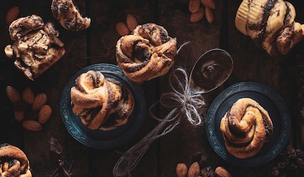 Nutella-Muffins mit Swirl frischgebacken