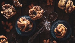 Einfaches Rezept für Nutella-Muffins mit Swirl