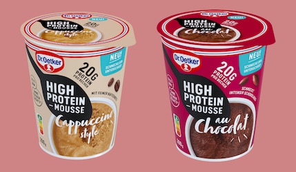 Dr. Oetker: High Protein Mousse in zwei Sorten!