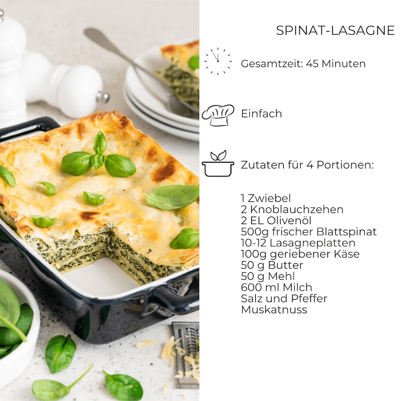 Spinat Lasagne Rezept 