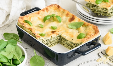 Rezept für Spinat-Lasagne: Schnell, günstig und lecker